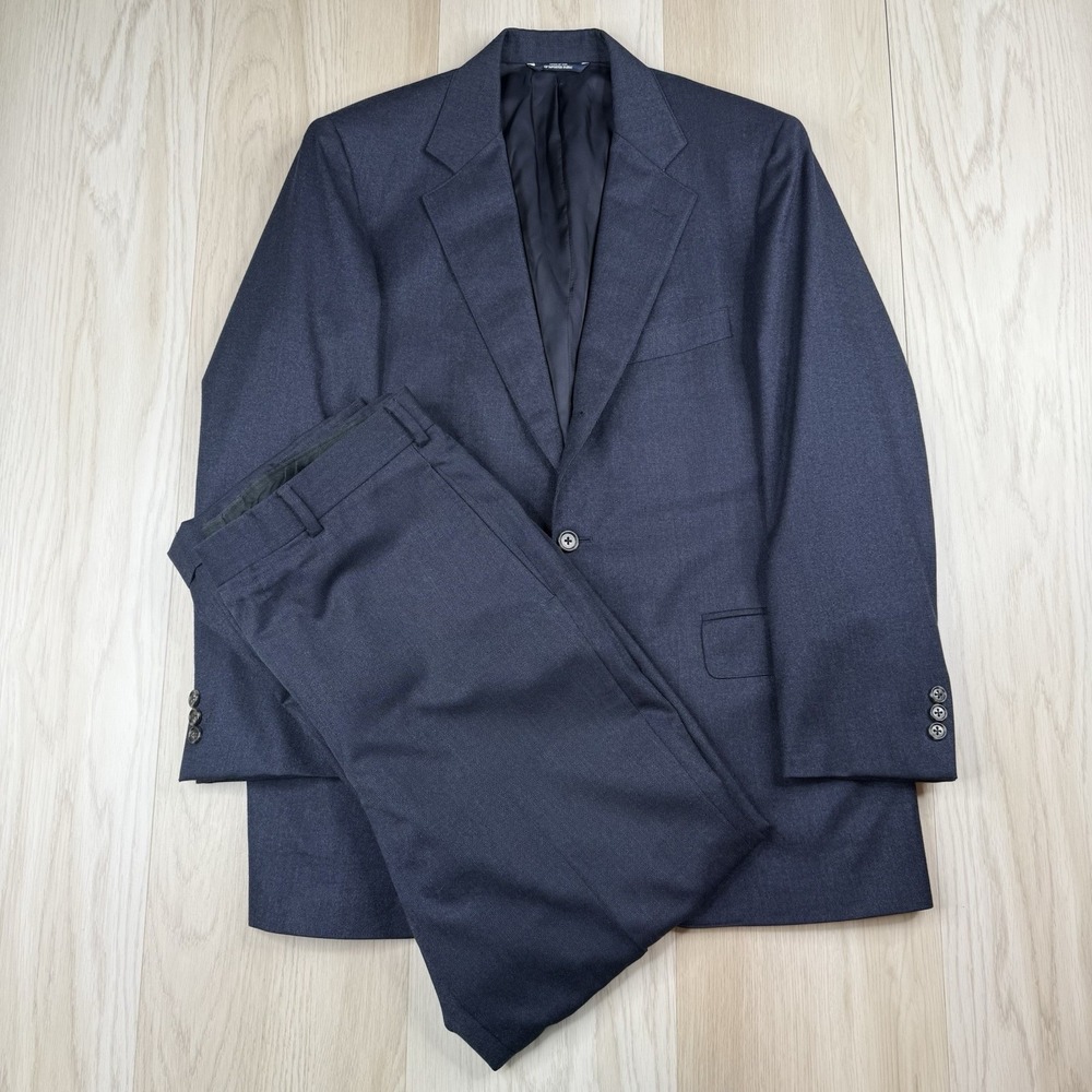 J.Press Pressidential Vitale Barberis Canonico 100% Wool Suit 3 Button Size 40R